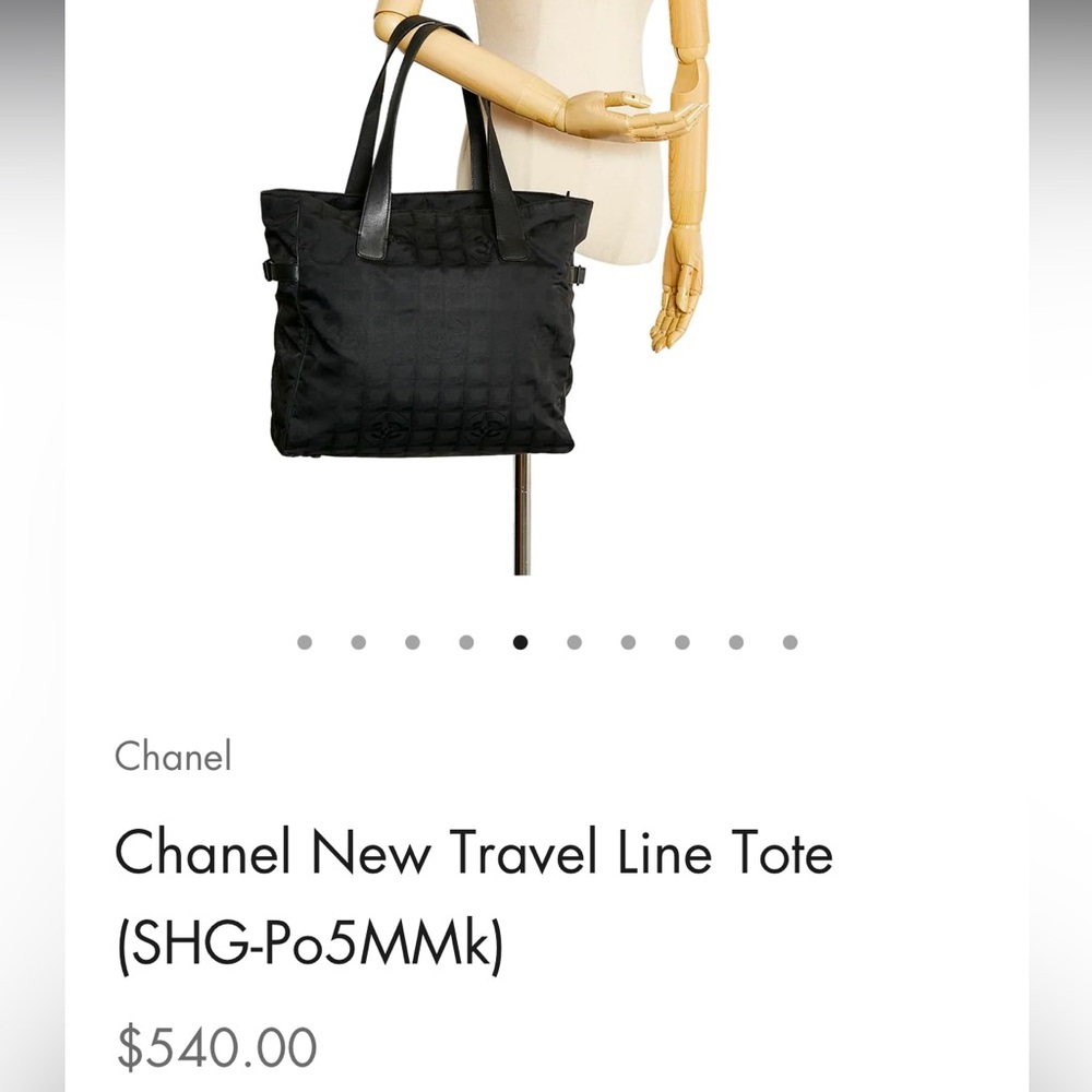 Chanel Nylon 2003-2004 Travel Line Tote in Black